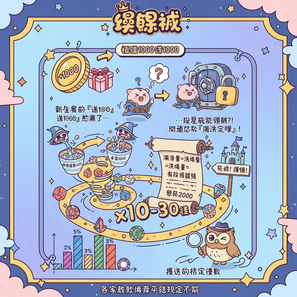 首儲1000送1000優惠活動與流水要求解析